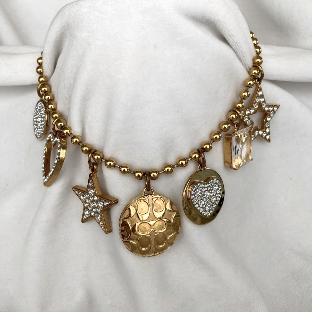Coach Vintage  Statement Charm Necklace